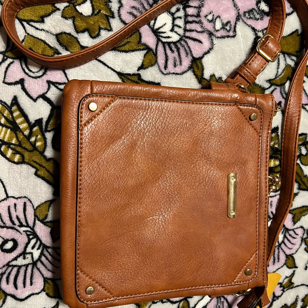 Brown Leather Crossbody Bag